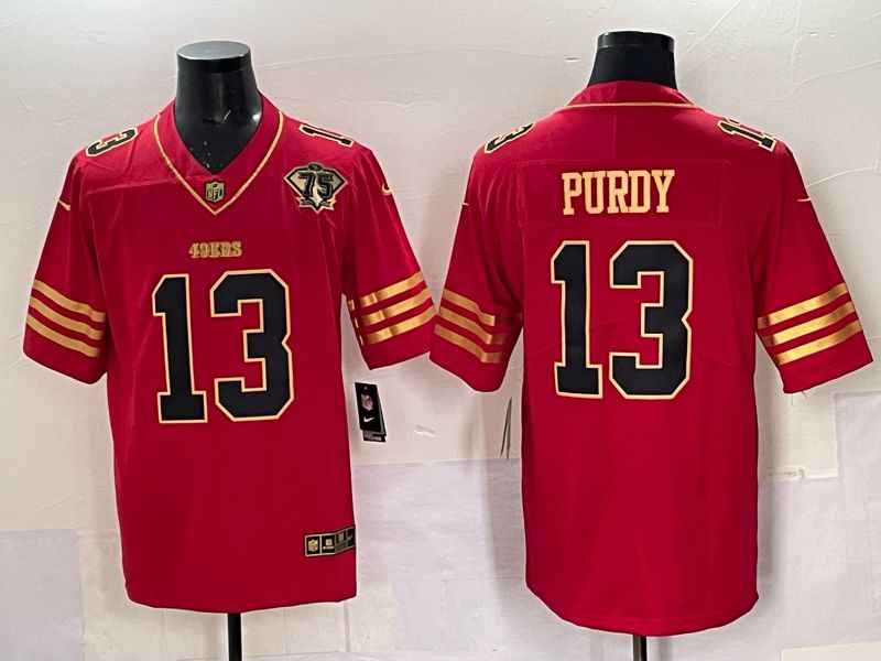 Men Nike San Francisco 49ers #13 Purdy red Limited NFL 2025 Jersey 0053->san francisco 49ers->NFL Jersey